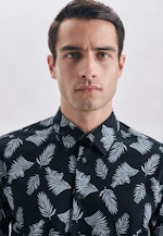 Regular Chemise décontractée Imprimé in Bleu Foncé |  Seidensticker Onlineshop