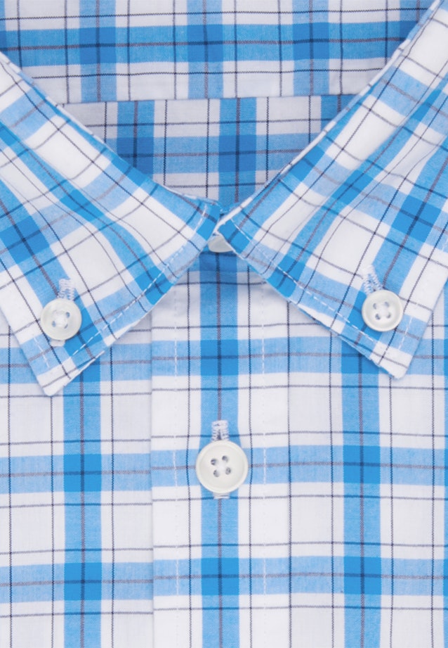 Regular Casual Hemd Karo in Türkis |  Seidensticker Onlineshop
