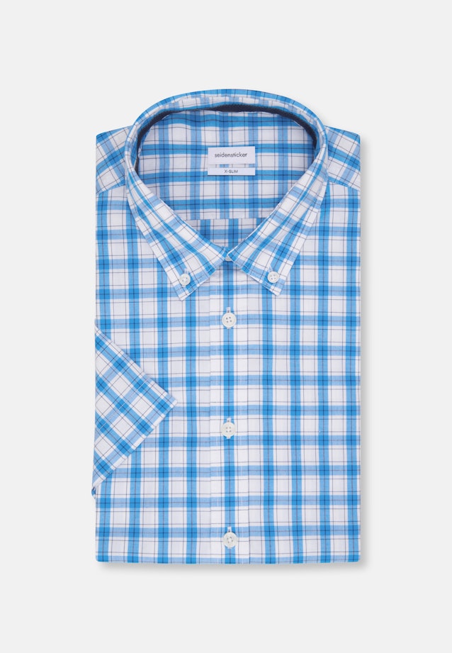 Regular Casual Hemd Karo in Türkis |  Seidensticker Onlineshop
