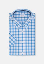 Regular Casual Hemd Karo in Türkis |  Seidensticker Onlineshop