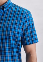 Twill Casual Hemd in Regular mit Button-Down-Kragen in Türkis |  Seidensticker Onlineshop