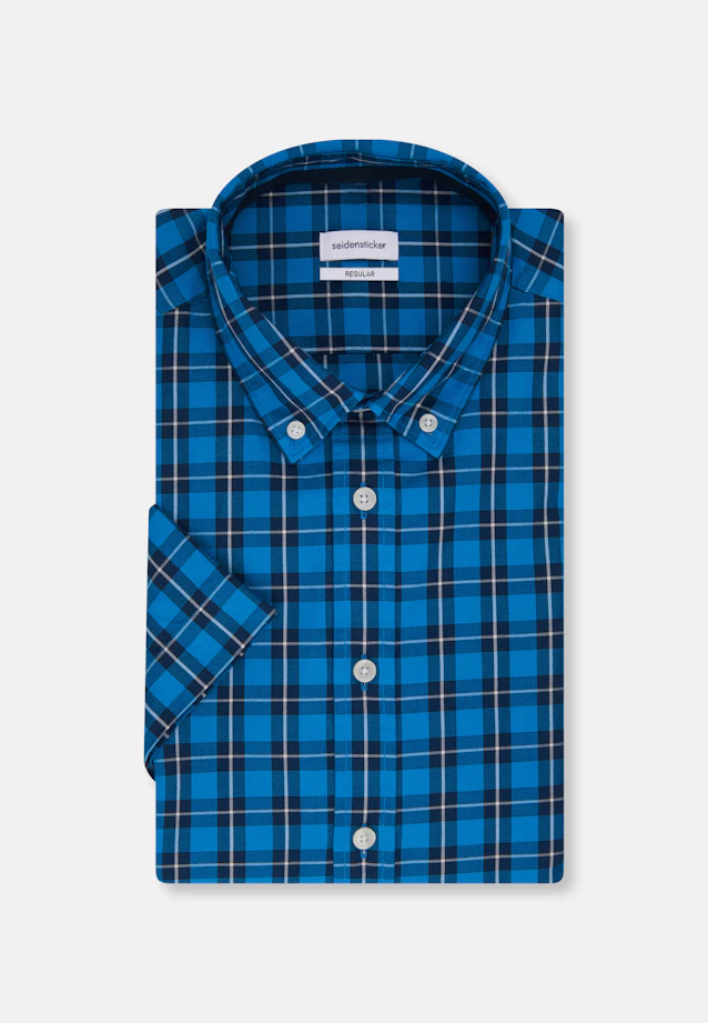 Regular Casual shirt Check in Turquoise |  Seidensticker Onlineshop