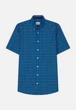 Twill Casual Hemd in Regular mit Button-Down-Kragen in Türkis |  Seidensticker Onlineshop