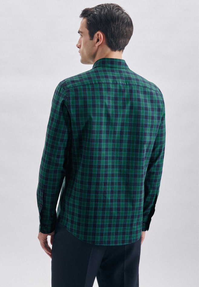 Oxford shirt in Regular with Button-Down-Collar in Green | Seidensticker online shop