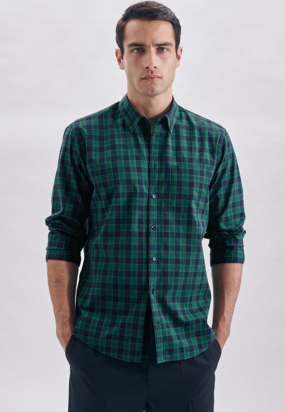 Oxfordhemd Regular in Grün |  Seidensticker Onlineshop