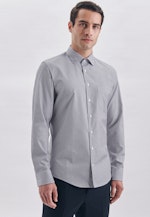 Slim Business Hemd Streifen in Dunkelblau |  Seidensticker Onlineshop