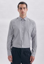 Slim Business Hemd Streifen in Dunkelblau |  Seidensticker Onlineshop