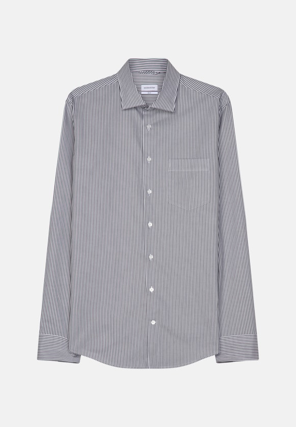 Slim Business Hemd Streifen in Dunkelblau |  Seidensticker Onlineshop