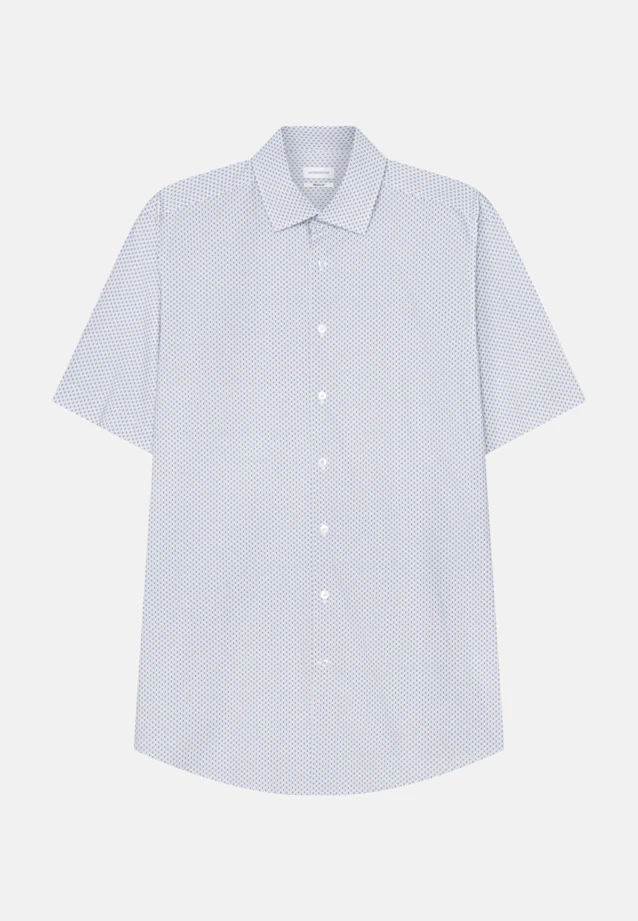 Regular Business shirt Print in Light Blue |  Seidensticker Onlineshop