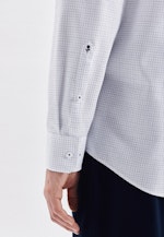 Regular fit Business Hemd Karo in Mittelblau |  Seidensticker Onlineshop