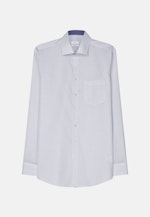 Regular fit Business Hemd Karo in Mittelblau |  Seidensticker Onlineshop