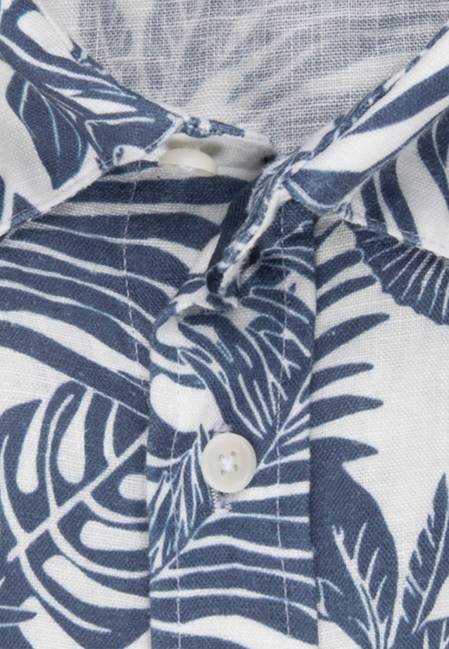 Regular Chemise décontractée Imprimé in Bleu Moyen |  Seidensticker Onlineshop