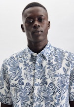 Regular Casual Hemd Druck in Mittelblau |  Seidensticker Onlineshop