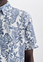 Regular Casual Hemd Druck in Mittelblau |  Seidensticker Onlineshop