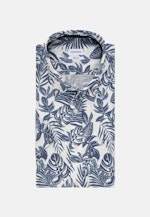 Regular Casual Hemd Druck in Mittelblau |  Seidensticker Onlineshop