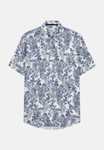 Regular Casual Hemd Druck in Mittelblau |  Seidensticker Onlineshop