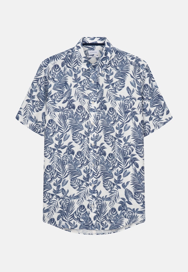 Regular Chemise décontractée Imprimé in Bleu Moyen |  Seidensticker Onlineshop