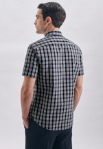 Regular Chemise décontractée carreaux in Bleu Foncé |  Seidensticker Onlineshop