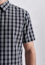 Regular Chemise décontractée carreaux in Bleu Foncé |  Seidensticker Onlineshop