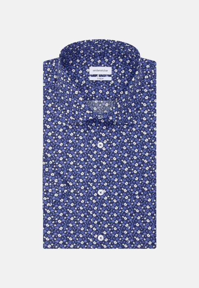 Chemise Business Regular Manche courte Col Kent in Bleu Moyen |  Seidensticker Onlineshop