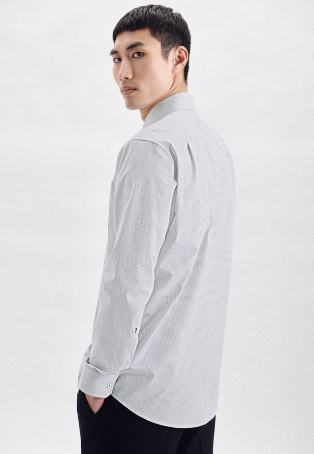 Regular Business Shirt Check in Dark Blue |  Seidensticker Onlineshop