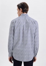 Regular Business shirt Print in Dark Blue |  Seidensticker Onlineshop