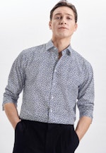 Regular Business shirt Print in Dark Blue |  Seidensticker Onlineshop