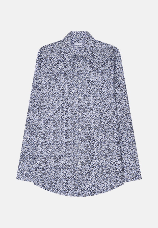 Regular Business shirt Print in Dark Blue |  Seidensticker Onlineshop