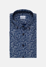 Twill Casual Hemd in Regular mit Button-Down-Kragen in Mittelblau |  Seidensticker Onlineshop