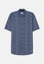 Regular Casual Hemd Druck in Mittelblau |  Seidensticker Onlineshop