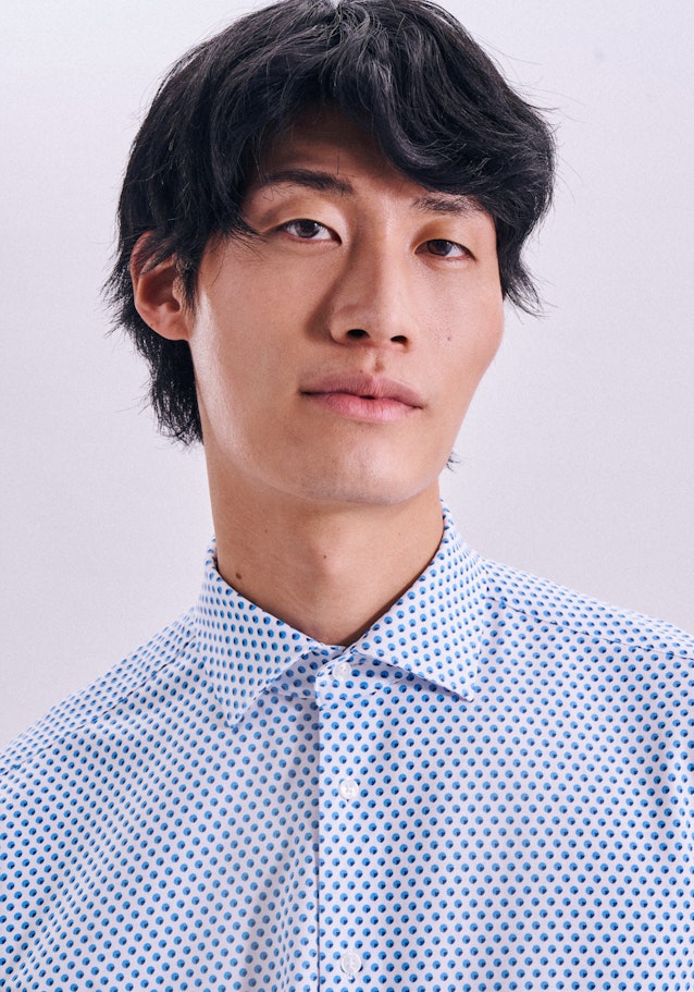 Performance shirt in Regular with Kent-Collar in Turquoise |  Seidensticker Onlineshop