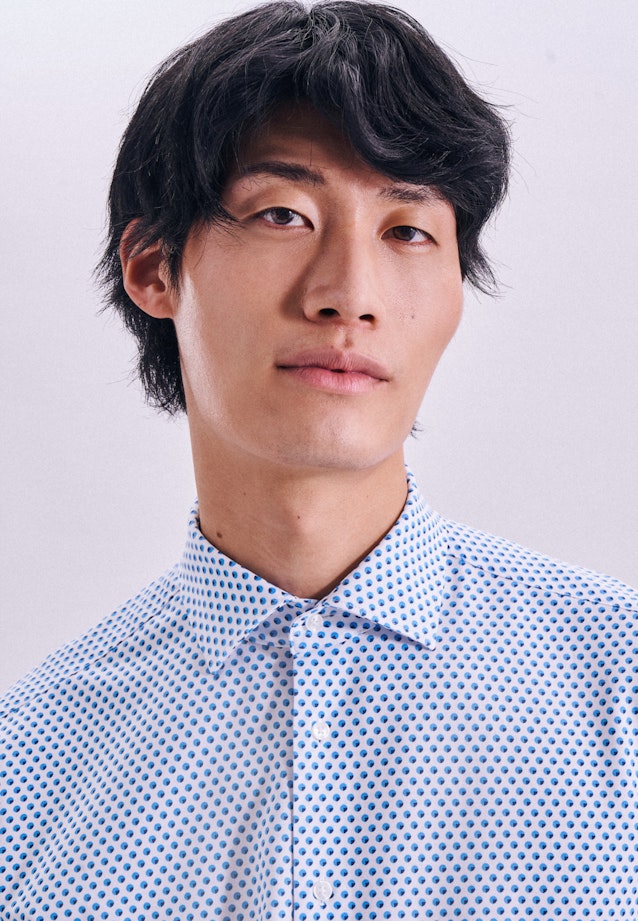 Performance shirt in Regular with Kent-Collar in Turquoise |  Seidensticker Onlineshop