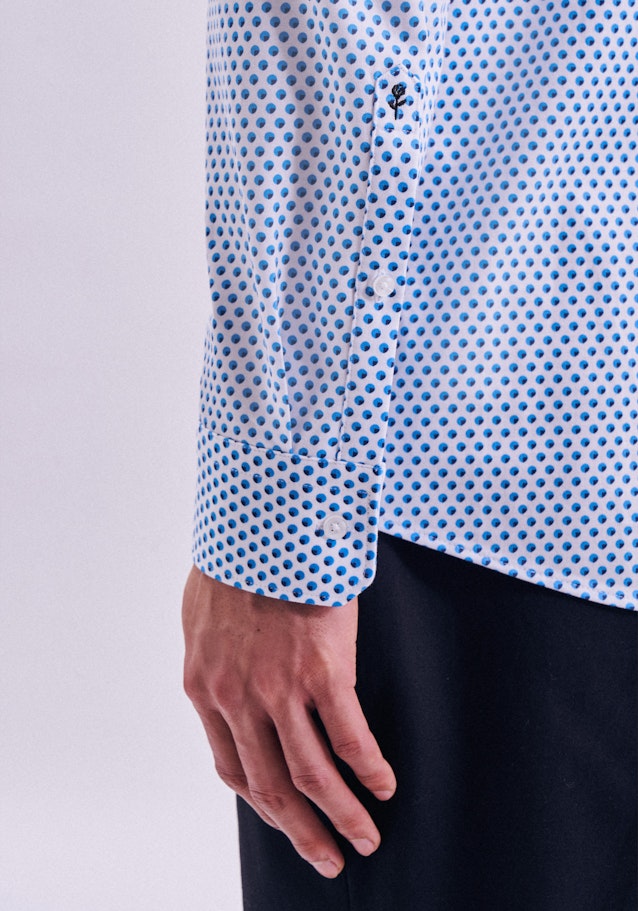 Performance shirt in Regular with Kent-Collar in Turquoise |  Seidensticker Onlineshop