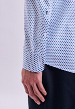 Regular Performancehemd Druck in Türkis |  Seidensticker Onlineshop