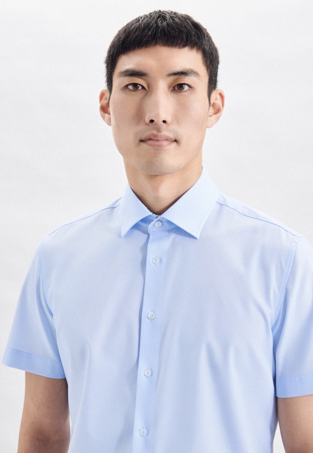 Shaped Business shirt Uni in Medium Blue |  Seidensticker Onlineshop