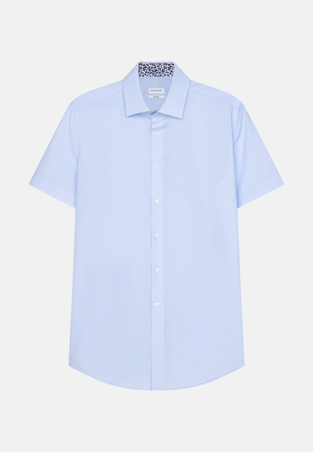 Shaped Business shirt Uni in Medium Blue |  Seidensticker Onlineshop