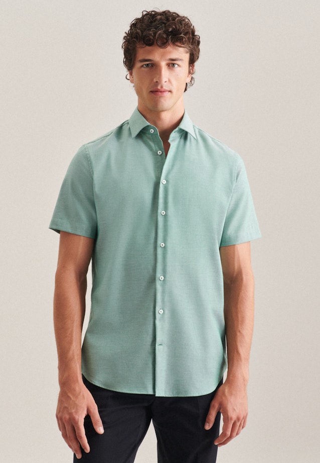 Shaped Chemise d'affaires Uni in Vert |  Seidensticker Onlineshop