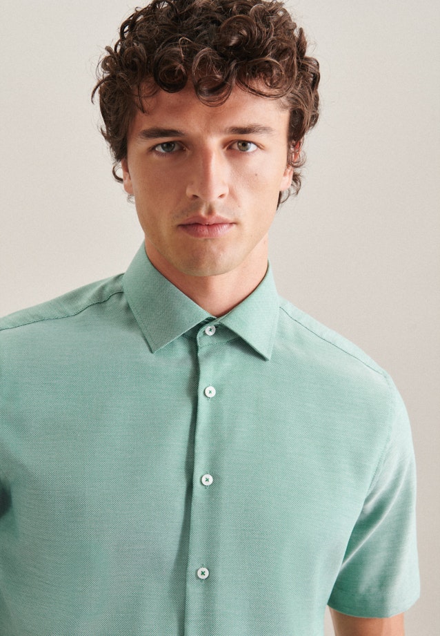 Shaped Chemise d'affaires Uni in Vert |  Seidensticker Onlineshop
