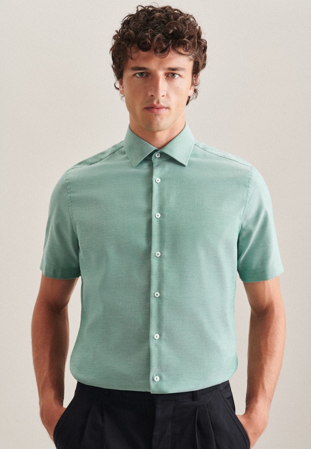 Shaped Chemise d'affaires Uni in Vert |  Seidensticker Onlineshop