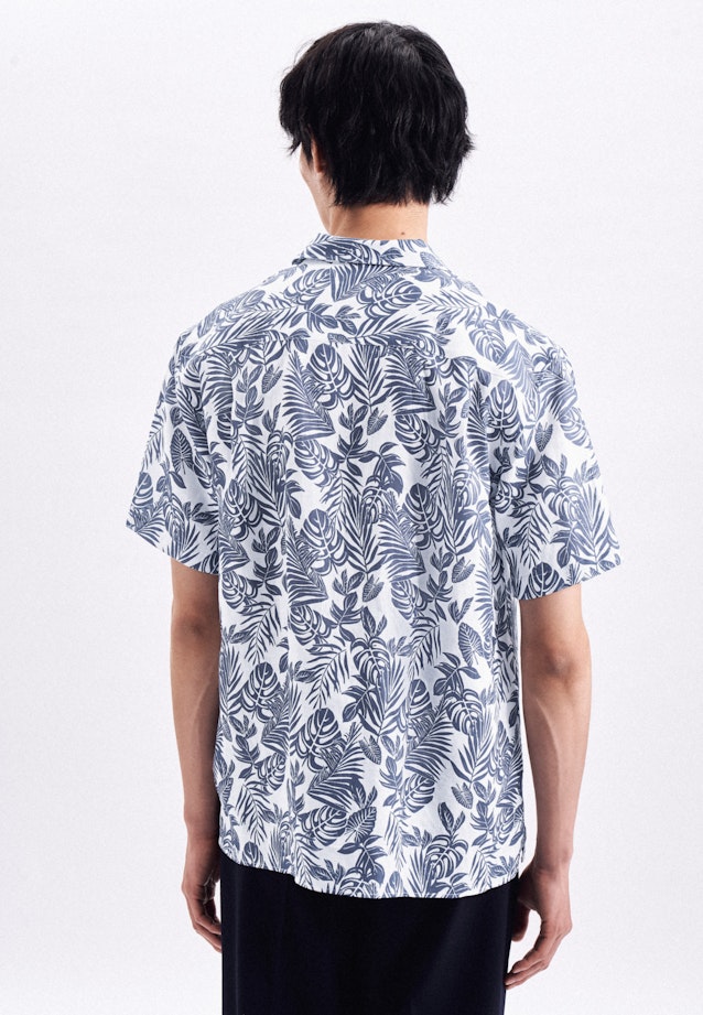 Regular Chemise décontractée Imprimé in Bleu Moyen |  Seidensticker Onlineshop