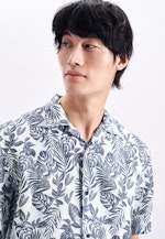 Regular Chemise décontractée Imprimé in Bleu Moyen |  Seidensticker Onlineshop