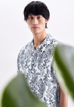 Regular Chemise décontractée Imprimé in Bleu Moyen |  Seidensticker Onlineshop