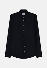 Shaped Leinenhemd Uni in Dunkelblau |  Seidensticker Onlineshop