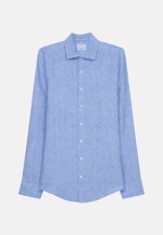 Shaped Leinenhemd Uni in Hellblau |  Seidensticker Onlineshop