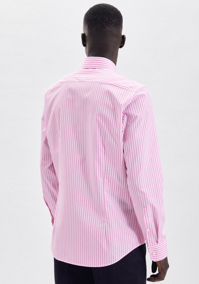 Bügelfreies Popeline Business Hemd in Shaped mit Kentkragen in Rosa/Pink | Seidensticker Onlineshop