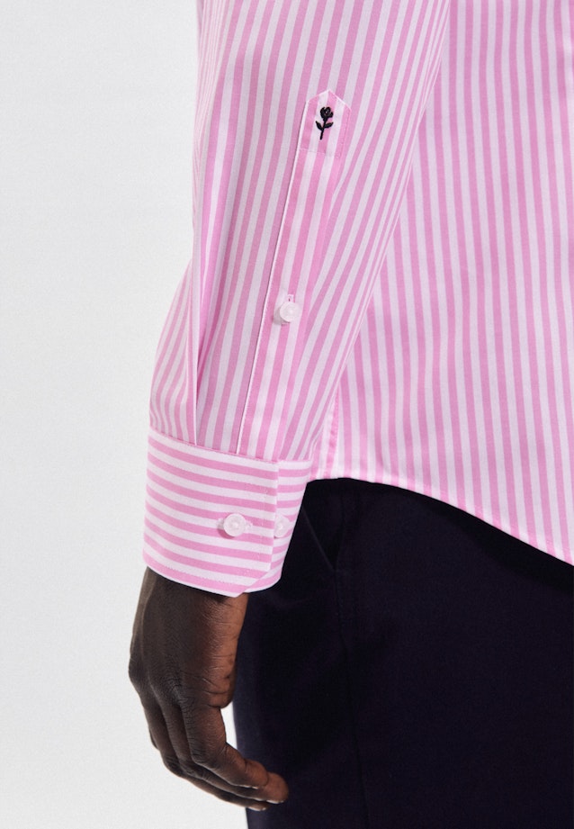 Shaped Chemise d'affaires rayures in Rose Fuchsia |  Seidensticker Onlineshop