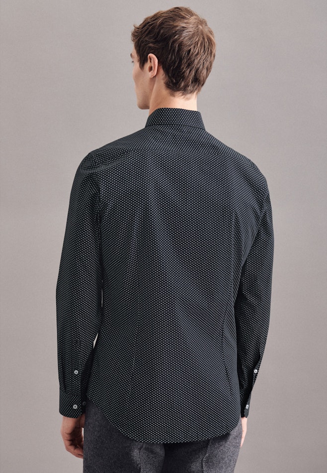 Business Shirt in X-Slim with Kent-Collar in Black | Seidensticker online shop