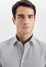 X-Slim Business Hemd Karo in Schwarz |  Seidensticker Onlineshop