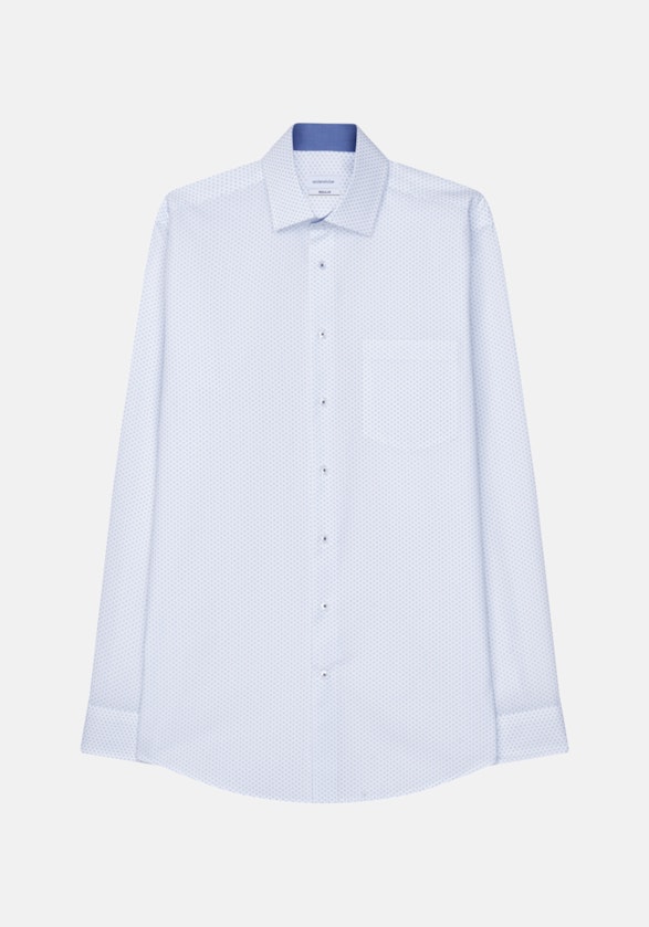 Regular Chemise Business Imprimé in Bleu Clair | Seidensticker Onlineshop