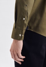 Regular Casual shirt Uni in Green |  Seidensticker Onlineshop